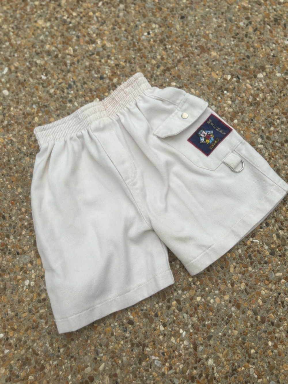 Vintage Disney Mickey Mouse Shorts Size 6 Kids Y2K Elastic Waist